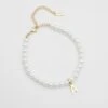 Classic Pearl Initial Anklet