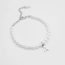 Classic Pearl Initial Bracelet -Prya Store PearlNameBracelet 1 2 56fd325b 2808 4362 b1f5 41b9b7cc2086