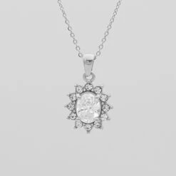 Phoebe Gemstone Necklace -Prya Store Phoebe Gemstone Necklace Clear 01 PRYA 2