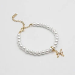 ICY Pearl Zodiac Anklet -Prya Store Pisces gold