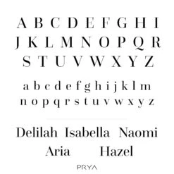 Seville Custom Name Necklace -Prya Store QuestaGrandeFont