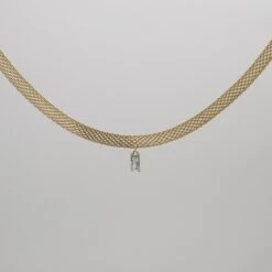 Raya Thick Necklace -Prya Store RayaNecklace Studio Gold Clear 04 PRYA