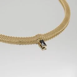 Raya Thick Necklace -Prya Store RayaNecklace Studio Gold Onyx 02 PRYA