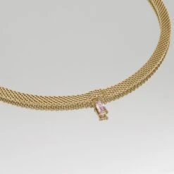 Raya Thick Necklace -Prya Store RayaNecklace Studio Gold Ruby 03 PRYA