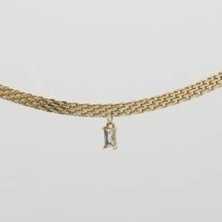Raya Thin Necklace 15 Raya Thin Necklace -Prya Store RayaThinNecklace Studio Gold Clear 01 PRYA