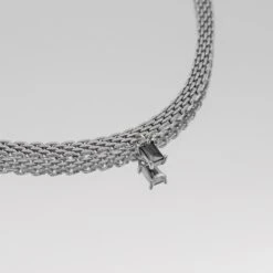 Raya Thin Necklace 18 Raya Thin Necklace -Prya Store RayaThinNecklace Studio Silver Onyx 01 PRYA