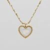Reign Opal Heart Necklace