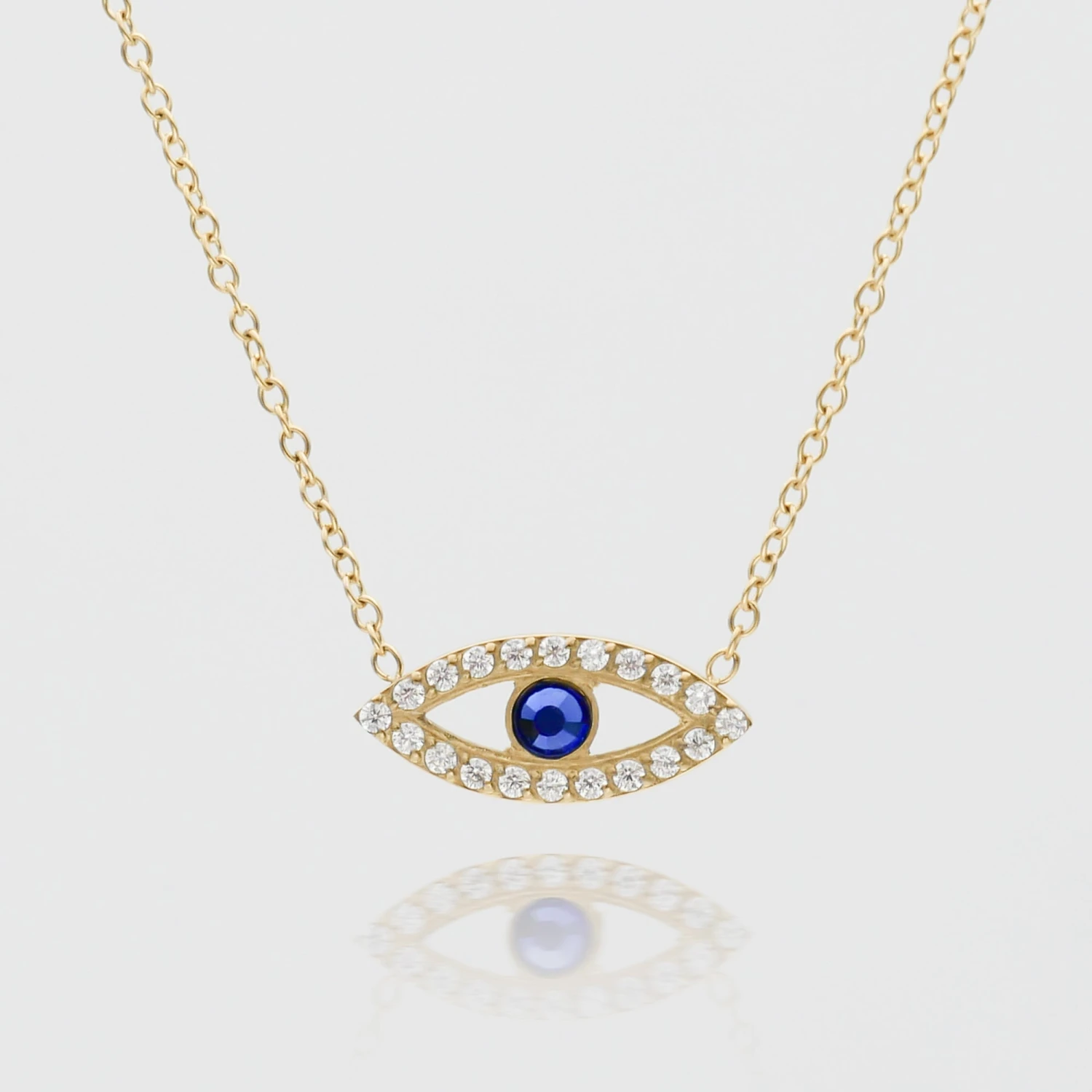 Rhea CZ Eye Necklace 2 Rhea CZ Eye Necklace - Image 2