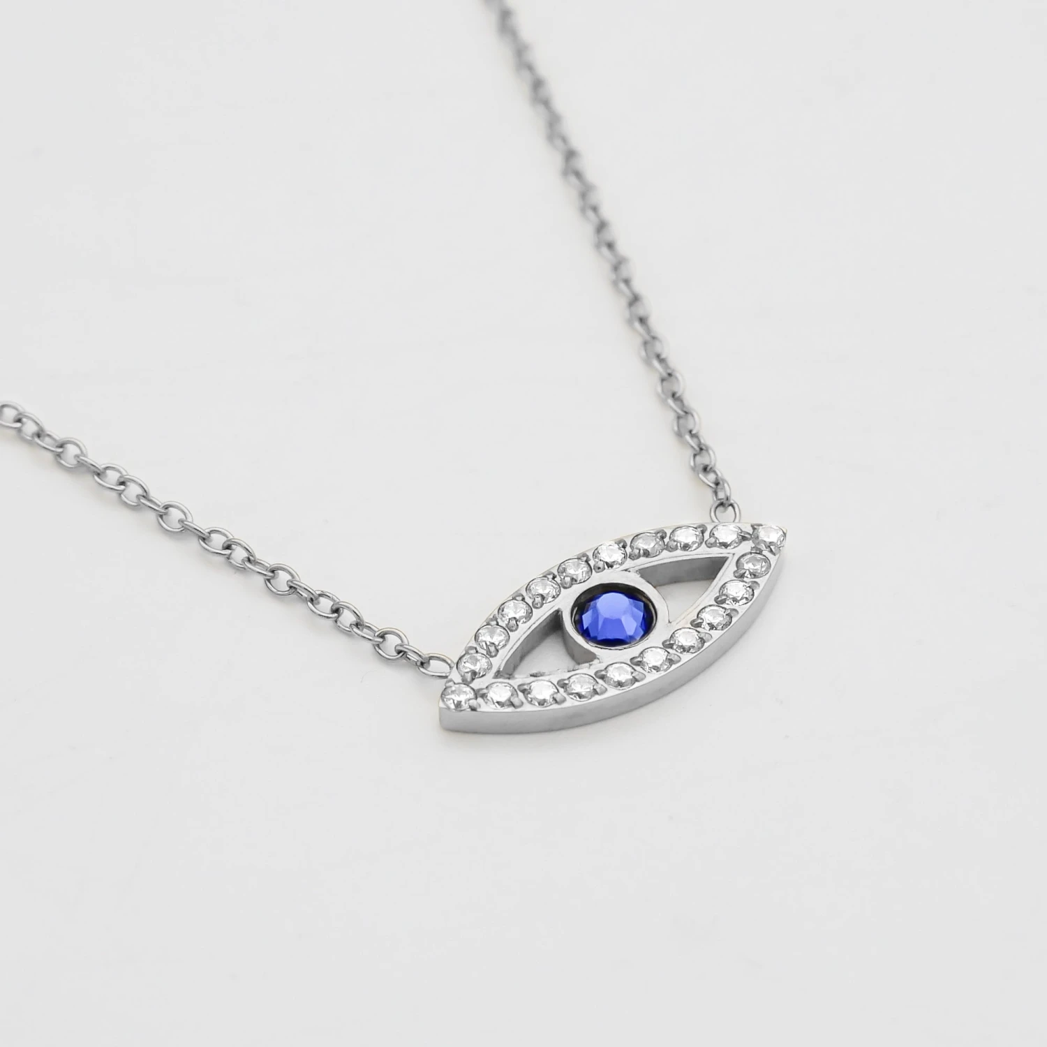 Rhea CZ Eye Necklace 8 Rhea CZ Eye Necklace - Image 8