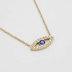 Rhea CZ Eye Necklace 17 Rhea CZ Eye Necklace -Prya Store RheaCZEyeNecklace 3