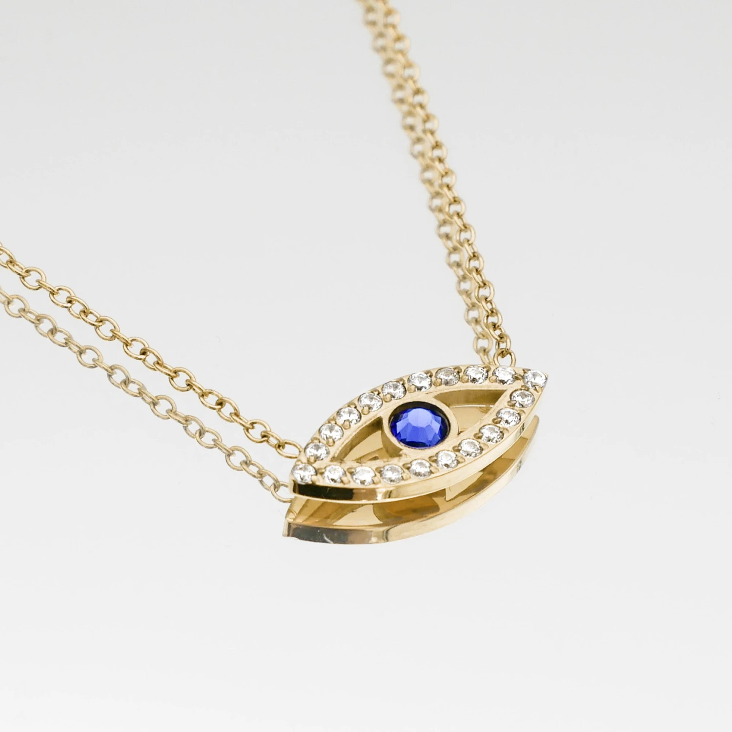 Rhea CZ Eye Necklace 5 Rhea CZ Eye Necklace - Image 5