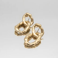 Ria Link Drop Earrings -Prya Store RiaEarrings1 gold PRYA 1