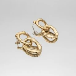 Ria Link Drop Earrings -Prya Store RiaEarrings2 gold PRYA 1