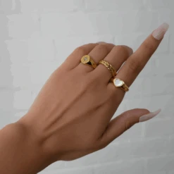 Starlight Signet Ring -Prya Store RingStacks 9