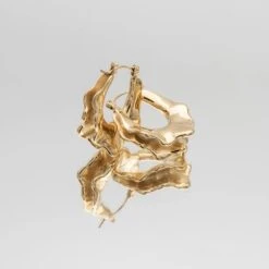 Ruba Wave Earrings -Prya Store RubaEarrings1 gold PRYA 20 1