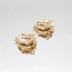 Ruba Wave Earrings -Prya Store RubaEarrings3 gold PRYA 20 1
