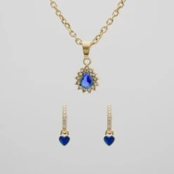 Zayla & Gabby Sapphire Set -Prya Store Sapphire NavyZyla HuggiesSet