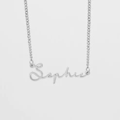 Selina Custom Name Necklace (Horizontal) -Prya Store SelinaCustomNameNecklace Horizontal 01 PRYA 2