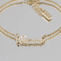 Siena Custom Name Bracelet 9 Siena Custom Name Bracelet -Prya Store SienaCustomNameBracelet3Gold PRYA