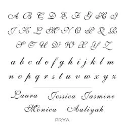 Siena Custom Name Necklace -Prya Store SiennaFont 1