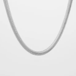 Skyla Chunky Herringbone Necklace -Prya Store Skyla Necklace Gold 04 PRYA 5