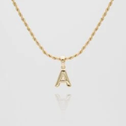 Mini Bubble Initial Necklace