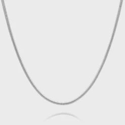 Snake Chain | Silver -Prya Store SnakeChainNecklace 1 2