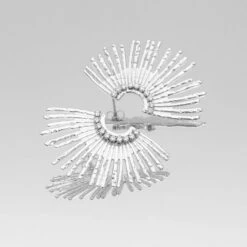 Solana Fan Earrings -Prya Store Solanaearrings3 silver PRYA 1