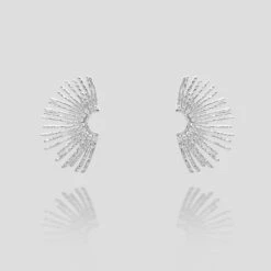 Solana Fan Earrings -Prya Store Solanaearrings4 silver PRYA 1