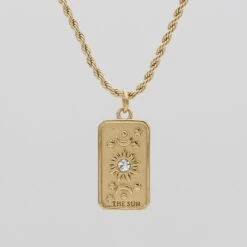 The Sun Tarot Card Necklace