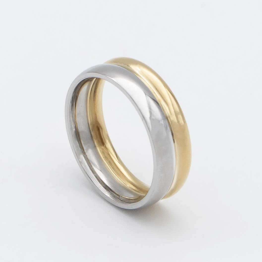 Uma Double Band Two Tone Ring 1 Uma Double Band Two Tone Ring
