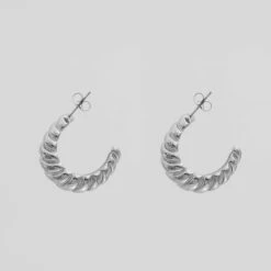 Venus Dome Earrings -Prya Store Venus Dome Earrings Silver 2 PRYA