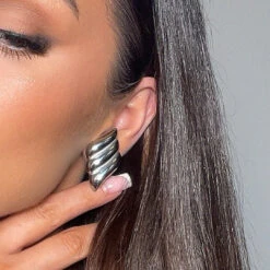 Zaya Earrings -Prya Store ZayaEarringsSilver PRYA