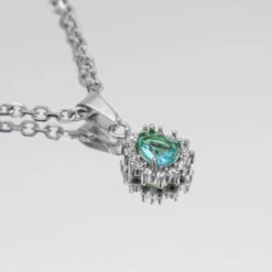 Zayla Gemstone Necklace 30 Zayla Gemstone Necklace -Prya Store ZaylaGemstoneNecklace Aqua 03 PRYA 2