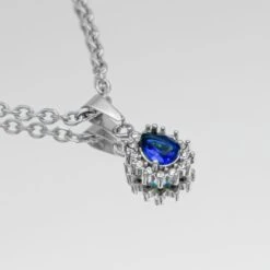 Zayla Gemstone Necklace 32 Zayla Gemstone Necklace -Prya Store ZaylaGemstoneNecklace Blue 03 PRYA 2