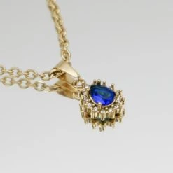 Zayla Gemstone Necklace 31 Zayla Gemstone Necklace -Prya Store ZaylaGemstoneNecklace Blue 03 PRYA