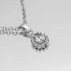 Zayla Gemstone Necklace 34 Zayla Gemstone Necklace -Prya Store ZaylaGemstoneNecklace Clear 03 PRYA 2