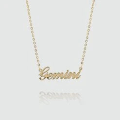 Zodiac Name Necklace 24 Zodiac Name Necklace -Prya Store ZodiacNameNecklace Gemini Gold ead03dae 35ce 4211 a3a9 d99f12c59194