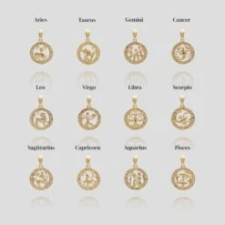 Zodiac Necklace -Prya Store ZodiacPendantGuide