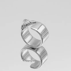 Zuri Cut Out Band Ring -Prya Store Zuriring silver 1