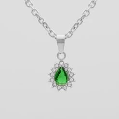 Zayla Gemstone Necklace 22 Zayla Gemstone Necklace -Prya Store ZylaGemstoneNecklace Emerald 01 PRYA Edit
