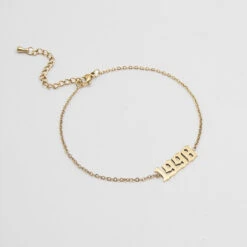 Birth Year Anklet -Prya Store birth year ankle gold 1998