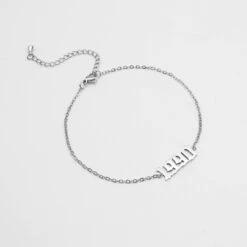 Birth Year Anklet -Prya Store birth year ankle silver 1990