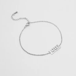 Birth Year Anklet -Prya Store birth year ankle silver 1991