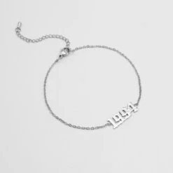Birth Year Anklet -Prya Store birth year ankle silver 1994