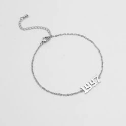 Birth Year Anklet -Prya Store birth year ankle silver 1997