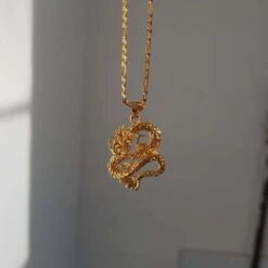Chinese Dragon Necklace -Prya Store chinese dragon necklace prya 22879117