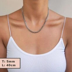 Classic Cuban Chain Silver -Prya Store classic cuban chain silver prya 22879183