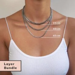 Classic Cuban Chain Silver -Prya Store classic cuban chain silver prya 22879197