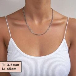 Classic Cuban Chain Silver -Prya Store classic cuban chain silver prya 22879211